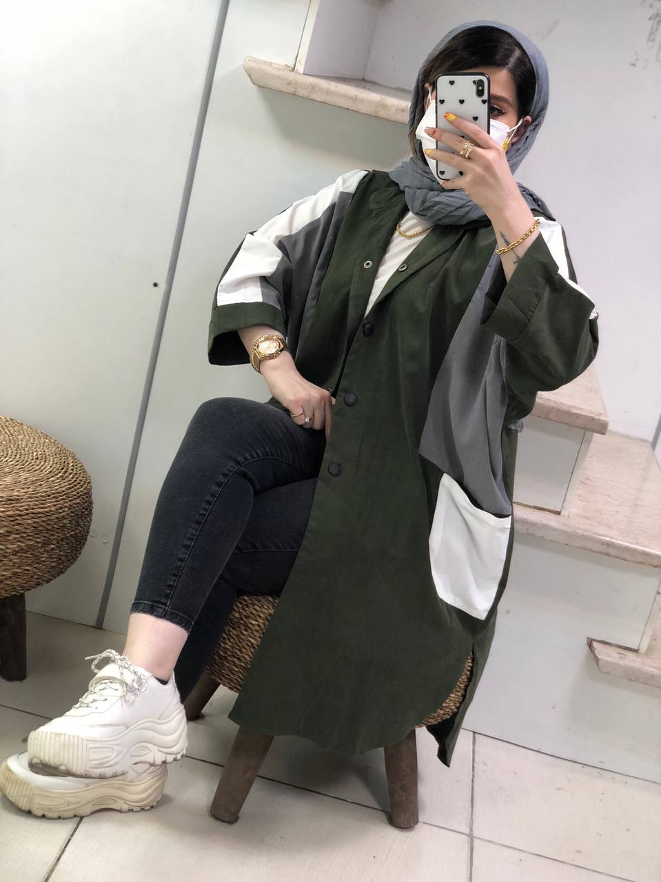 مانتو مزونی پاییزه چیچک کد0416