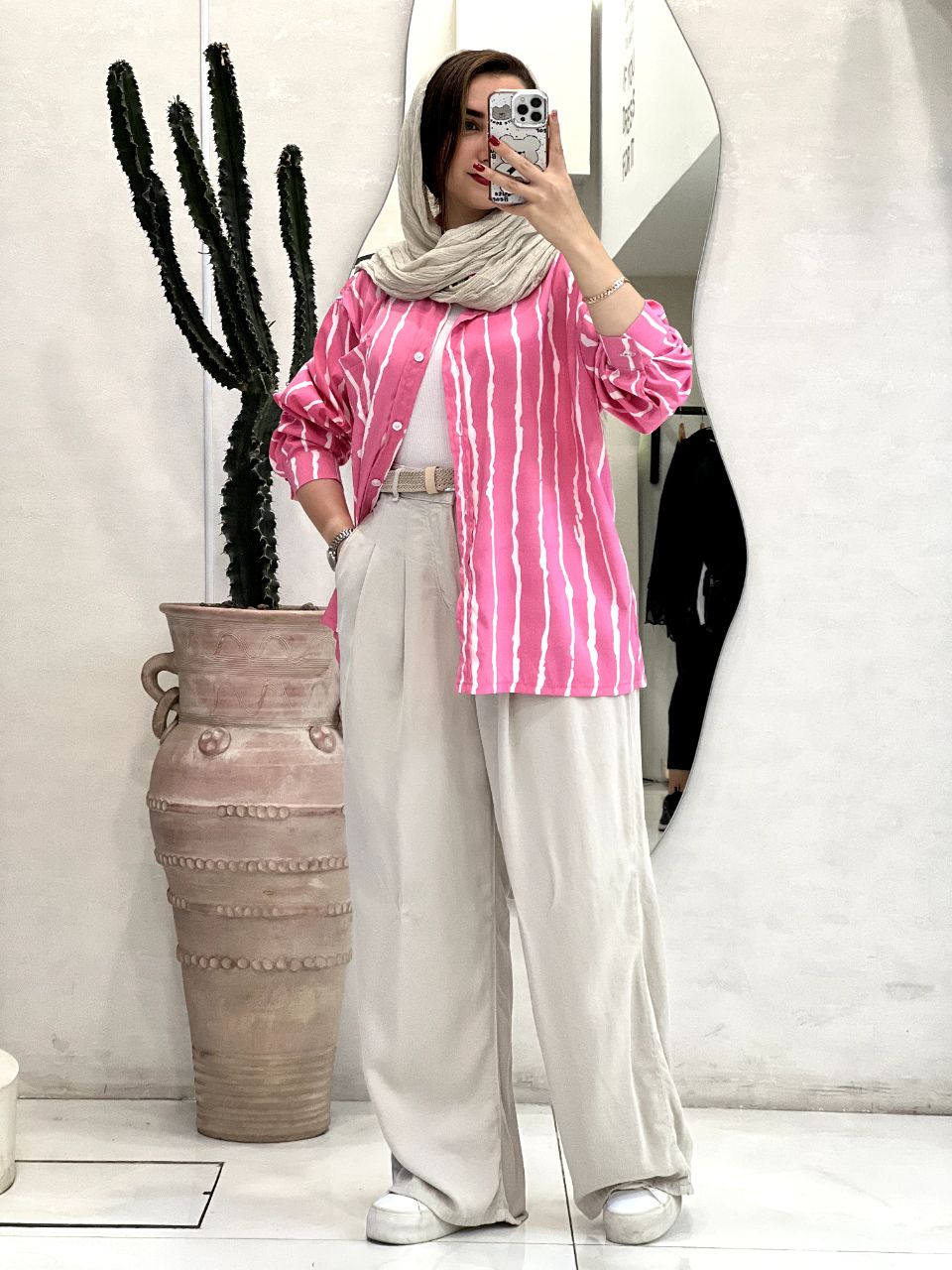 مانتوشومیزی راه راه پاکنوش