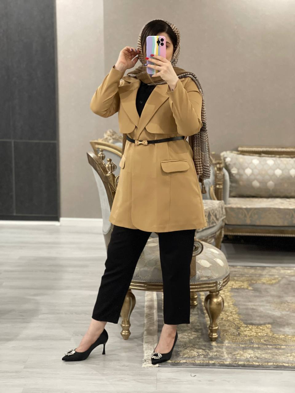 مانتو مزونی کتی ثنا کد 0563