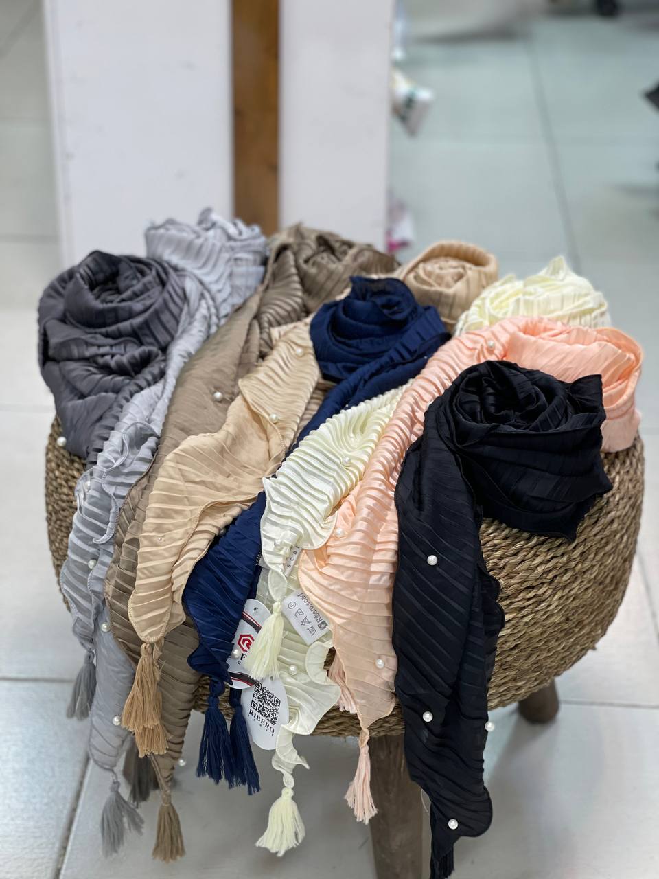 شال لبه ماهی مرواریدی کد067