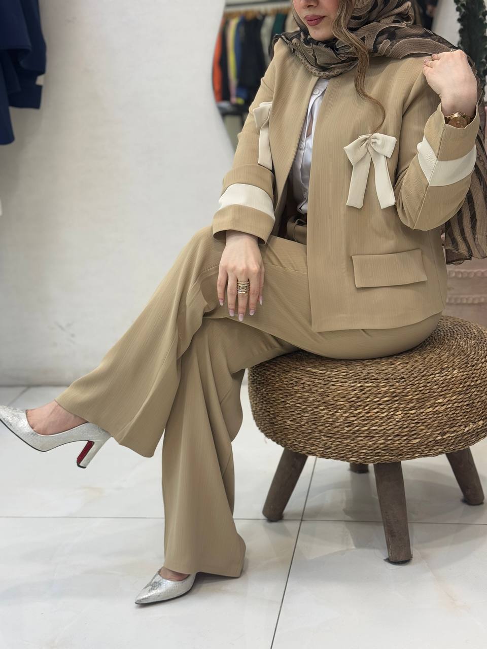 کت شلوار پاپیون ستی