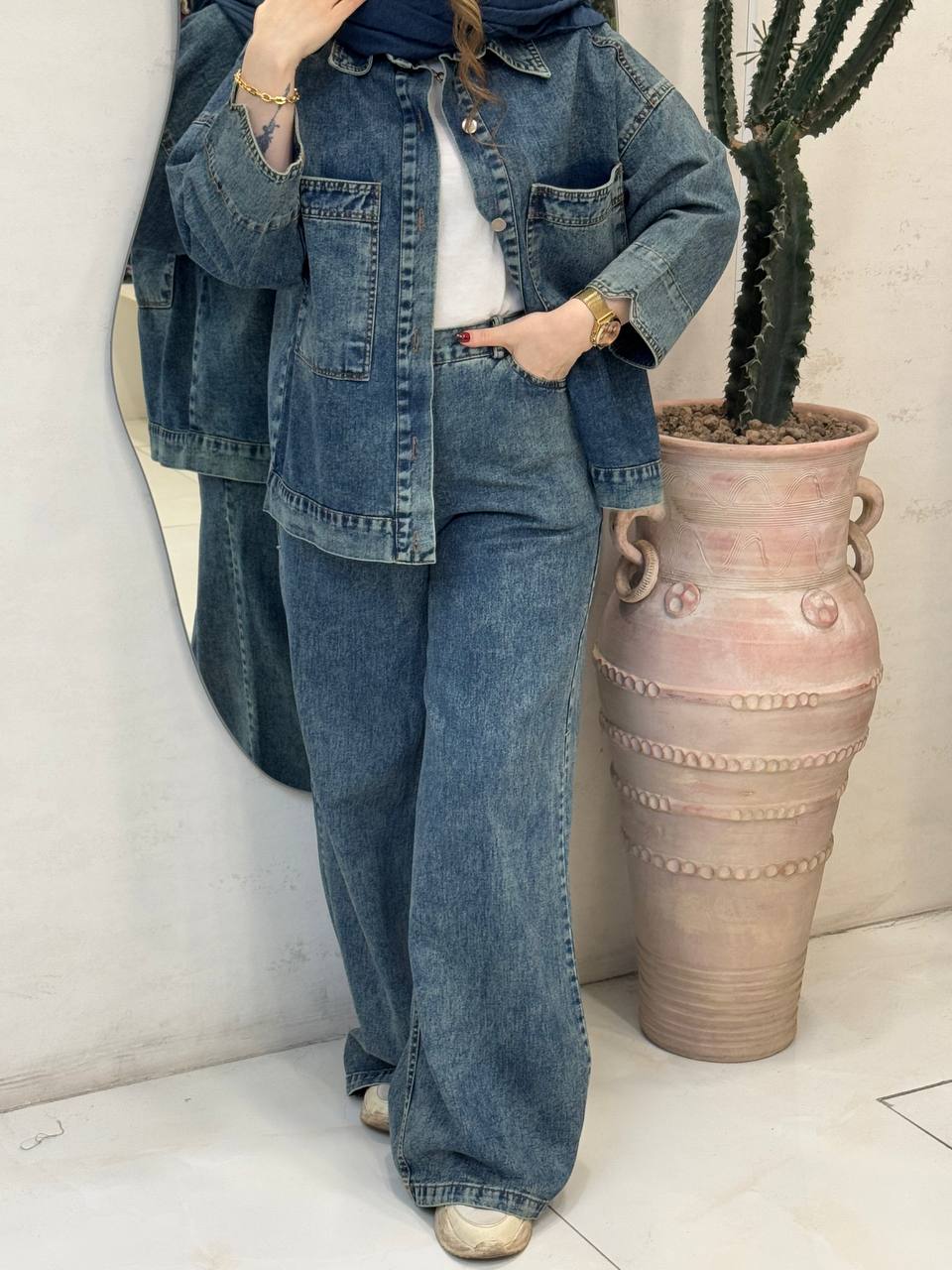 ست کت شلوار جین فرزام