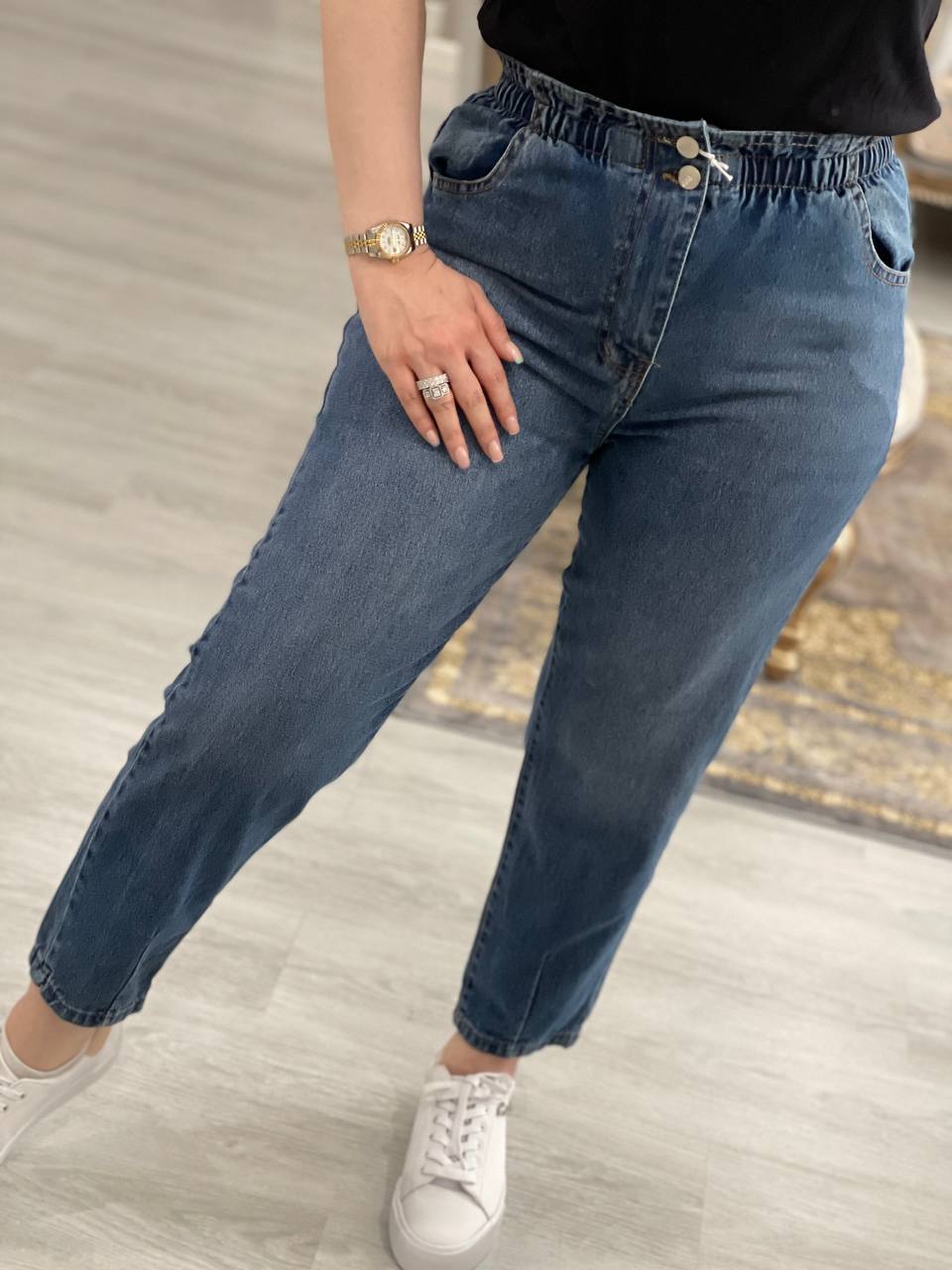 شلوار مام استیل فاق بلند کد0657