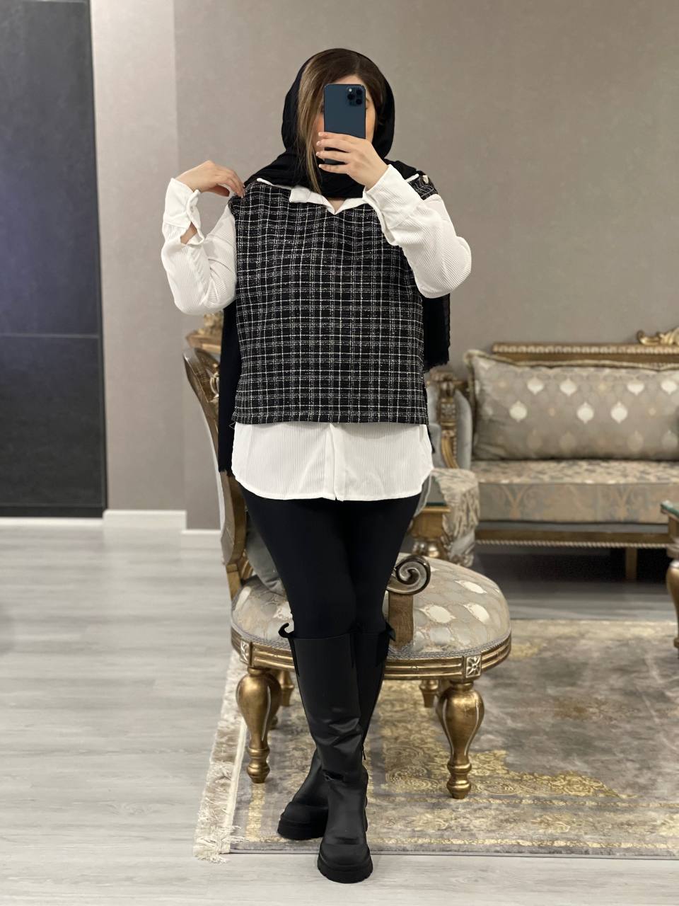 2تیکه مزونی دخترونه نیایش کد1047