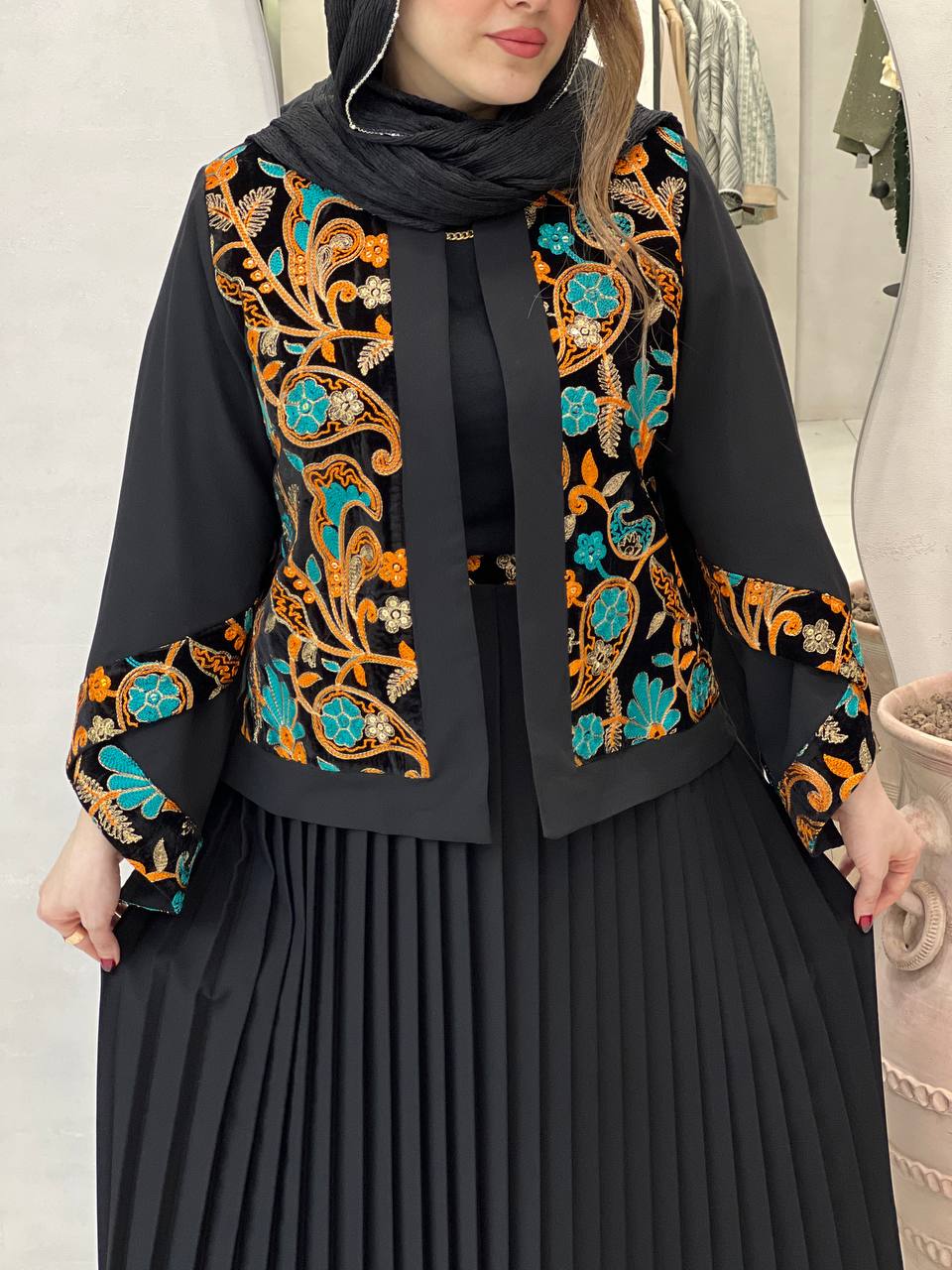 کت دامن سوزندوزی شیدان