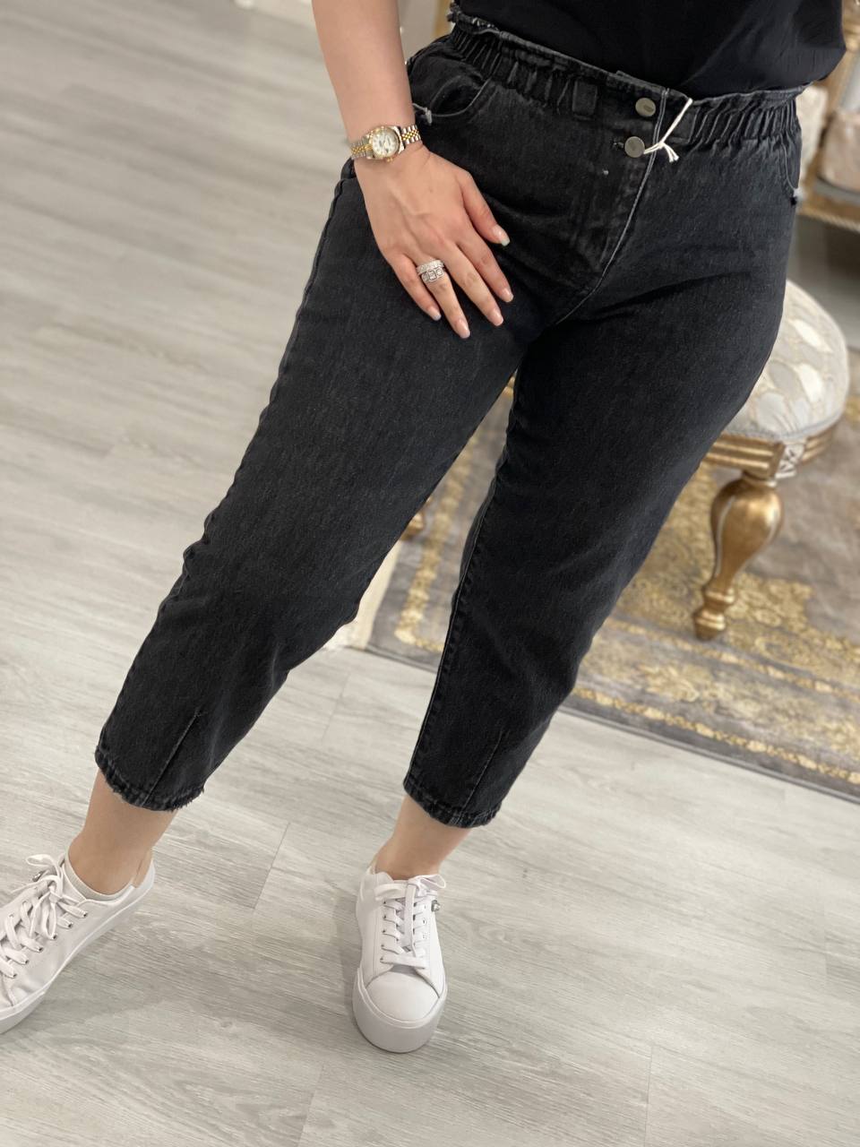 شلوار مام فاق بلند کد0690