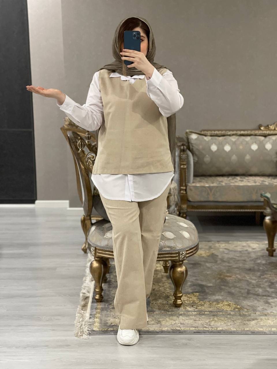 ست 3تیکه شومیز،شلوار،ژیله رستاک