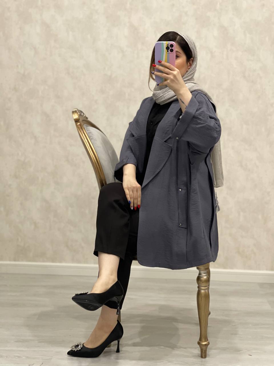 مانتو مزونی کتی مام استایلی هورا کد 0541