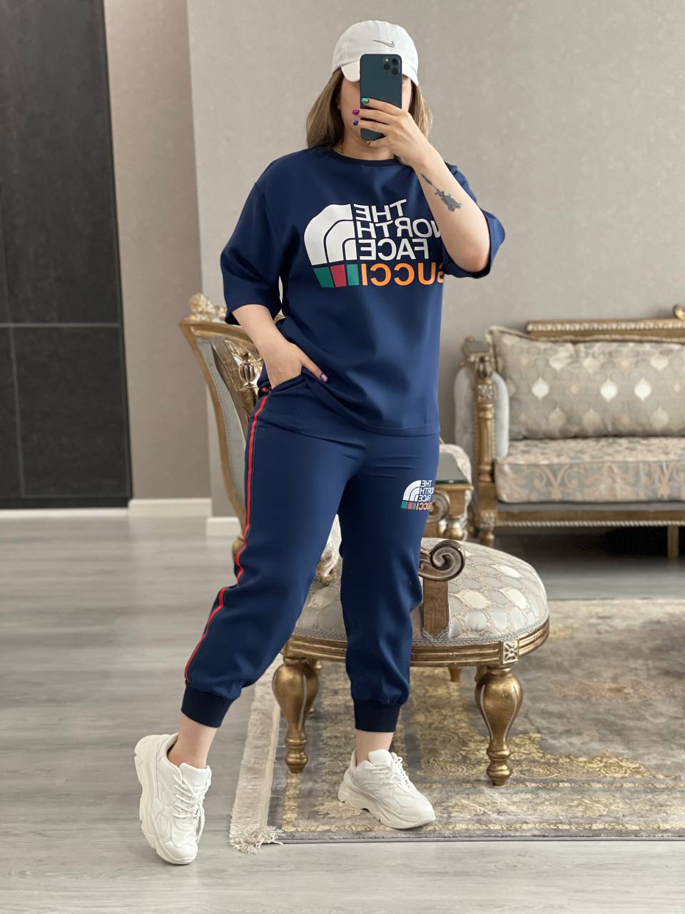 ست تیشرت شلوار North Face کد0978