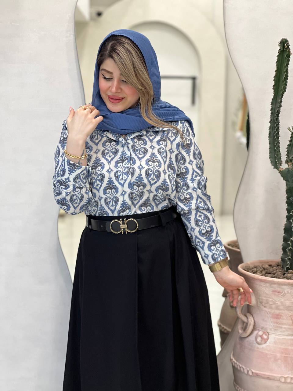 مانتو شومیزی طرحدار تولگا